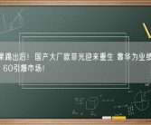 被苹果踢出后！国产大厂欧菲光迎来重生 靠华为业绩扭亏：Mate 60引爆市场！