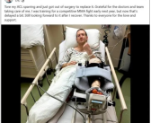 扎克伯格格斗训练左膝前十字韧带撕裂：妻子病床前照顾！