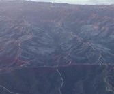 洛杉矶森林被山火烧毁后一片黑暗：过火面积约96平方公里!