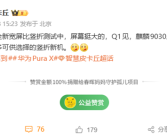 华为全新宽屏竖折叠手机明年第一季度见 搭载麒麟9030芯片 ！