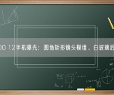iQOO 12手机曝光：圆角矩形镜头模组、白玻璃后背！