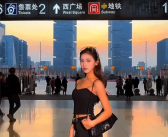 神似电影场景 郑州东站成新晋打卡地：女网红集体走秀！