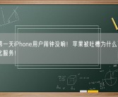 调休第一天iPhone用户闹钟没响！苹果被吐槽为什么不提升本地化服务！