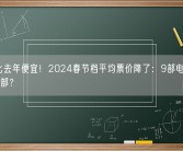 49元比去年便宜！2024春节档平均票价降了：9部电影定档你看哪部？