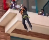 学校校庆上 校长用滑索“从天而降”炫酷登场 网友：抽象到我以为是AI！