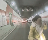 女子乘车突然解开安全带跳车 后车岚图AEB成功避免撞人！