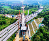 跨度达180米！国内在建高铁最大跨度系杆拱主体完工!