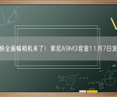 最快全画幅相机来了！索尼A9M3官宣11月7日发布！