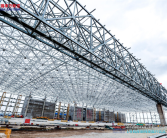 亚洲最大机库网架结构完成提升：可同时容纳9架宽体机、2架窄体机！