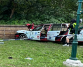 香港迪士尼两辆的士相撞致1死 零件等杂物散落一地！