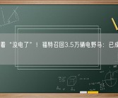 跑着跑着“没电了”！福特召回3.5万辆电野马：已成今年召回王！