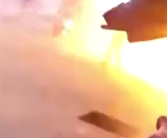 汕头路面发生爆炸井盖被炸飞 现场火光四射！