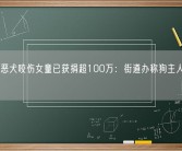 成都被恶犬咬伤女童已获捐超100万：街道办称狗主人愿意赔偿！