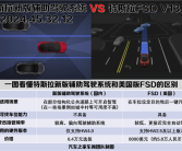 特斯拉国内FSD和美国版FSD有什么区别 一图看懂！