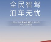 比亚迪王朝秦宋元夏4大IP车型即将OTA：五大新功能！