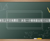 一天发生上千次地震后：冰岛一小镇地面出现15公里裂缝！